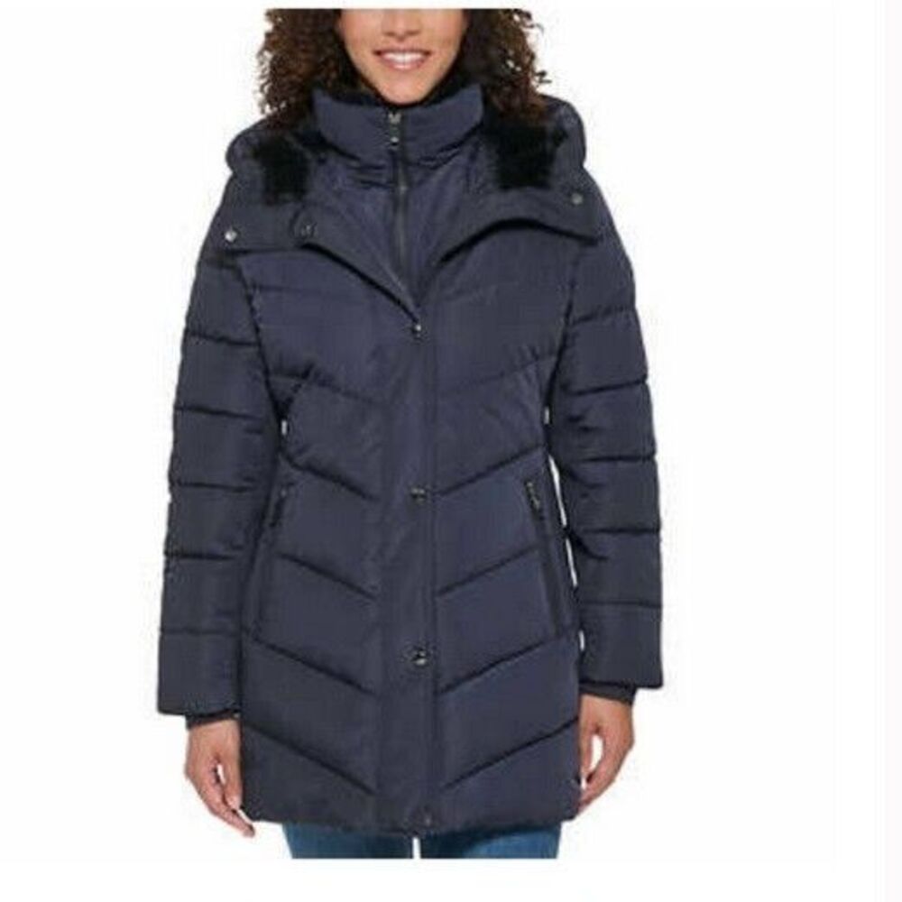 NWT Andrew Marc Sorona Aura Parka NAVY Size Small
